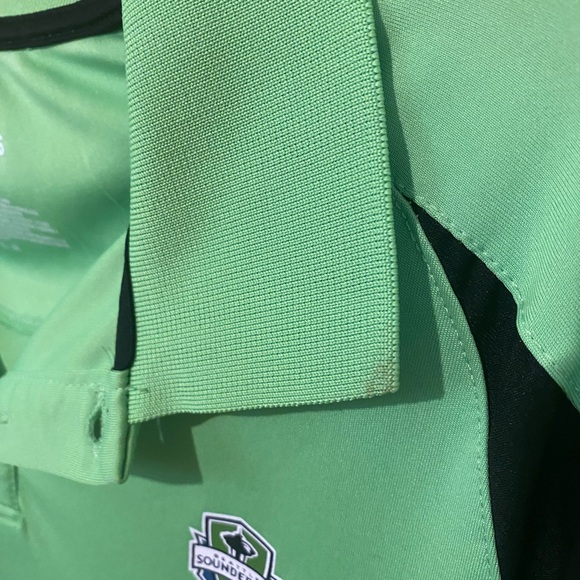 Men's Seattle Sounders FC Fanatics Green Short Sleeve Polo - Picture 8 of 8